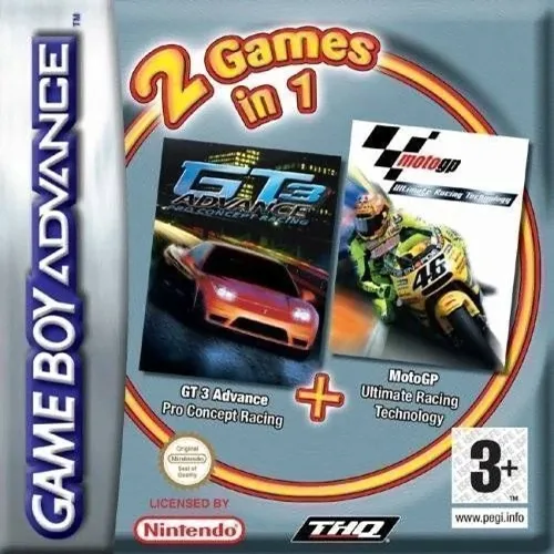 2 Games in 1 - GT Advance 3 + Moto GP