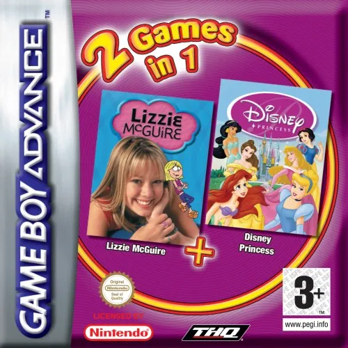 2 Games in 1 - Disney Princess + Lizzie McGuire