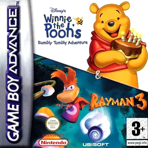 2 Games in 1 - Winnie the Pooh + Rayman 3