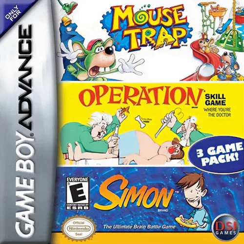 3 in 1 Game Mouse Trap - Simon - Operation