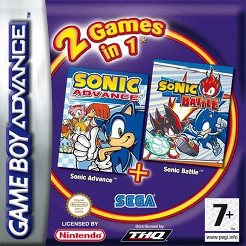 2 Games in 1 - Sonic Battle + Sonic Advance
