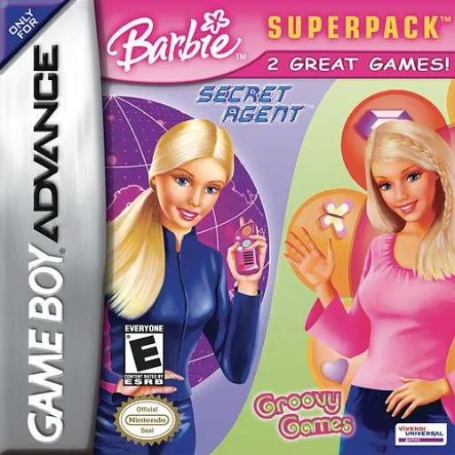 2 Games in 1 - Barbie Groovy Games + Secret Agent Barbie - Royal Jewels Mission