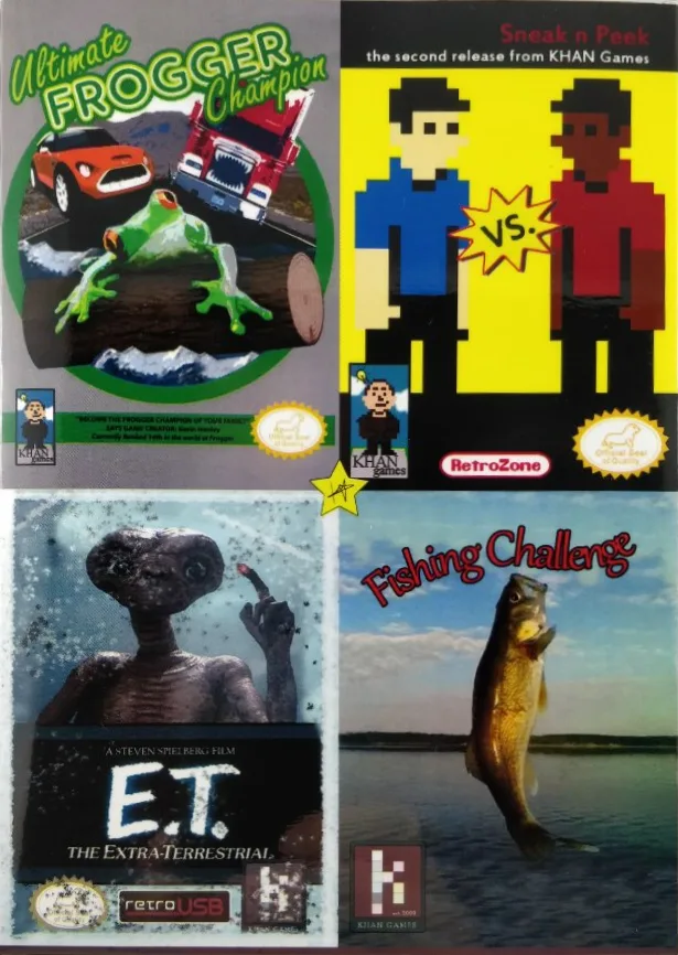 KHAN Games 4-in-1 Retro Gamepak