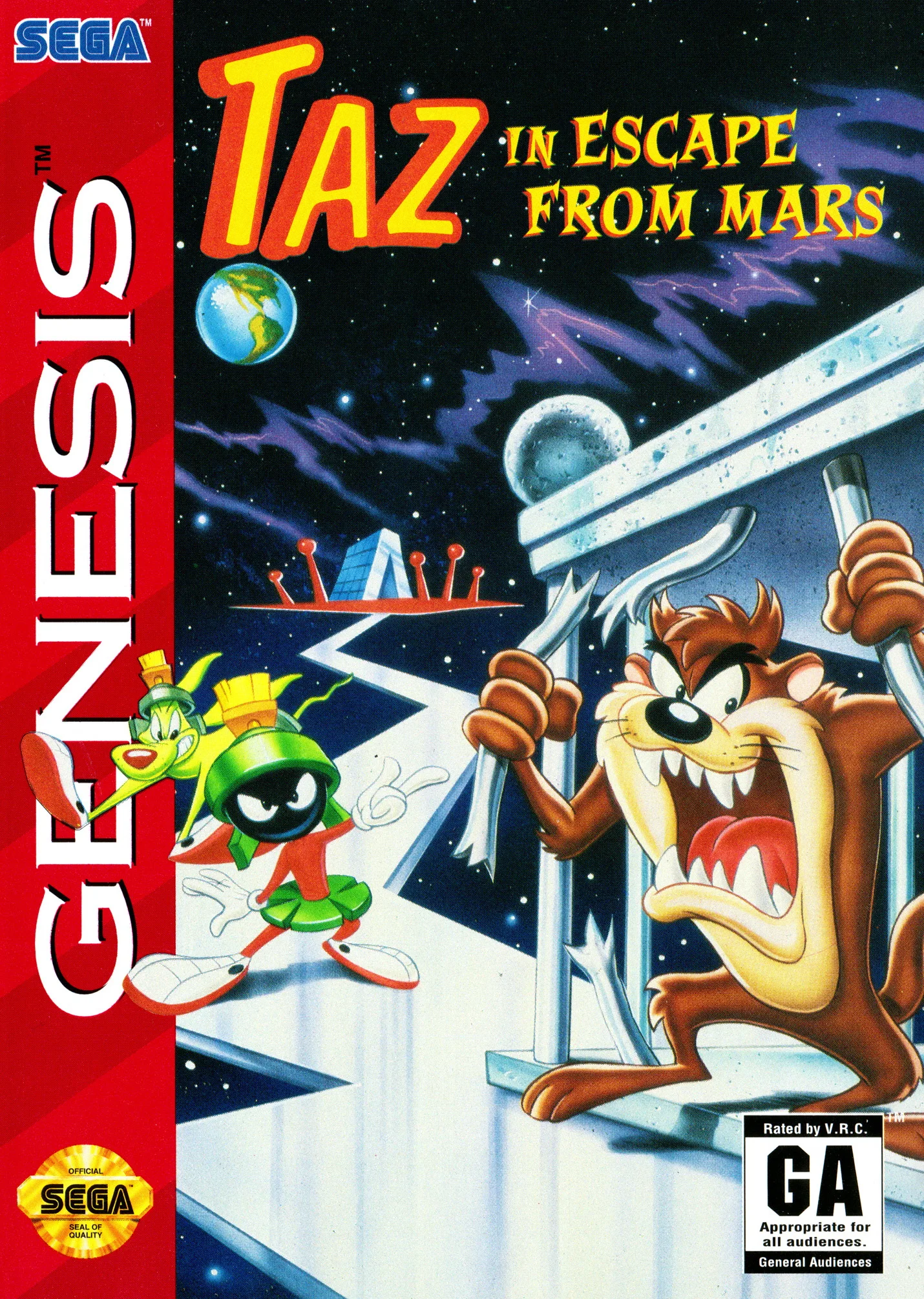 Escape from Mars Starring Taz