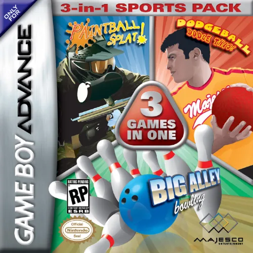 3 in 1 Sports Pack - Paintball Splat! + Dodgeball - Dodge This! + Big Alley Bowling