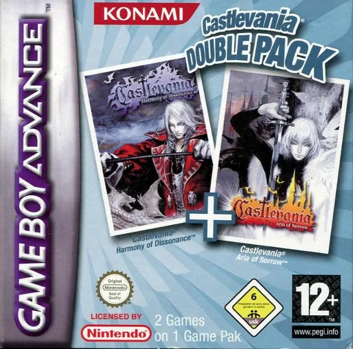 2 Games in 1 - Castlevania - Harmony of Dissonance + Castlevania - Aria of Sorrow