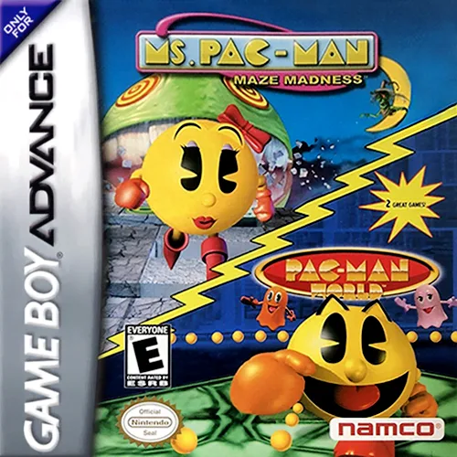 2 Games in 1 - Pac-Man World + Ms. Pac-Man - Maze Madness