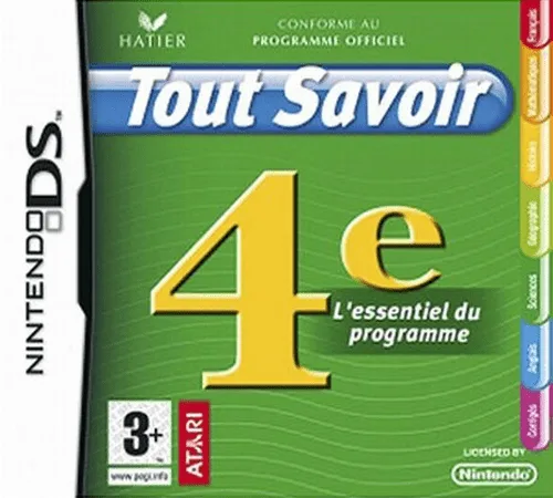 Tout Savoir 4e - L'Essentiel du Programme